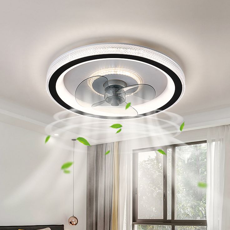 Soleil Ceiling Fan With Light 3 Blades Modern Living Room Bedroom