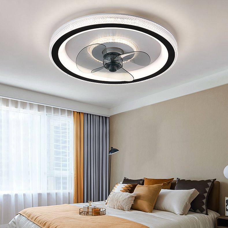 Soleil Ceiling Fan With Light 3 Blades Modern Living Room Bedroom