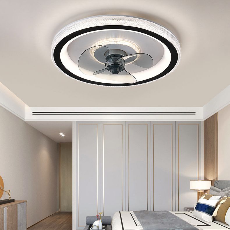Soleil Ceiling Fan With Light 3 Blades Modern Living Room Bedroom