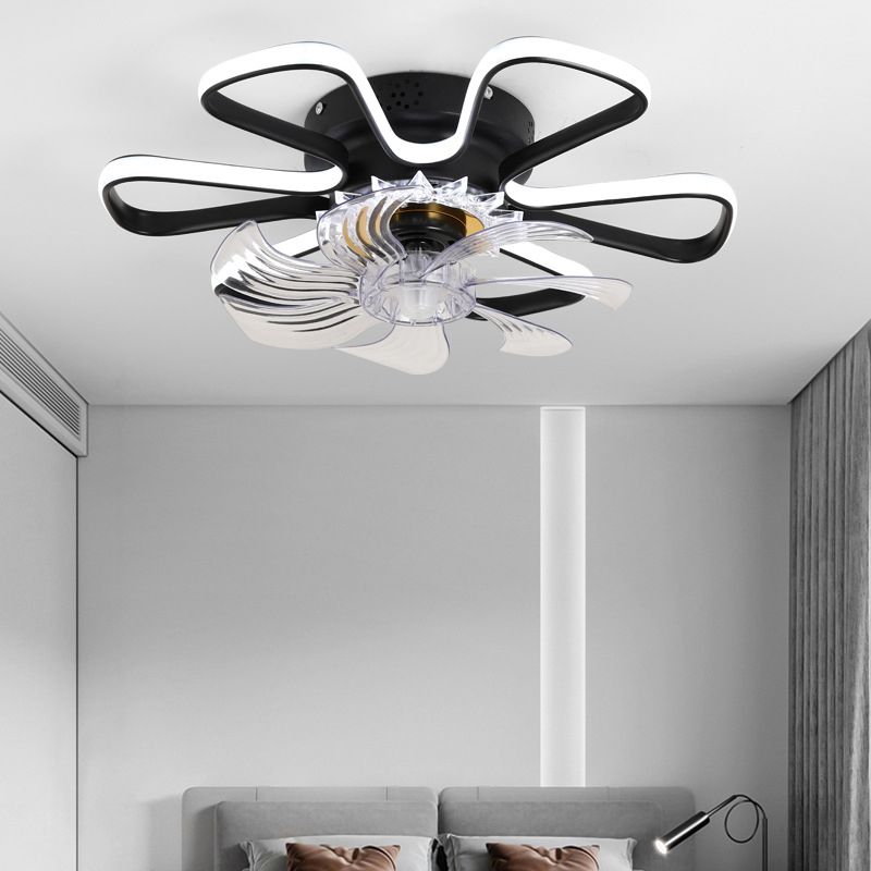 Aura Ceiling Fan With Light 3 Colour Modern Living Room Bedroom
