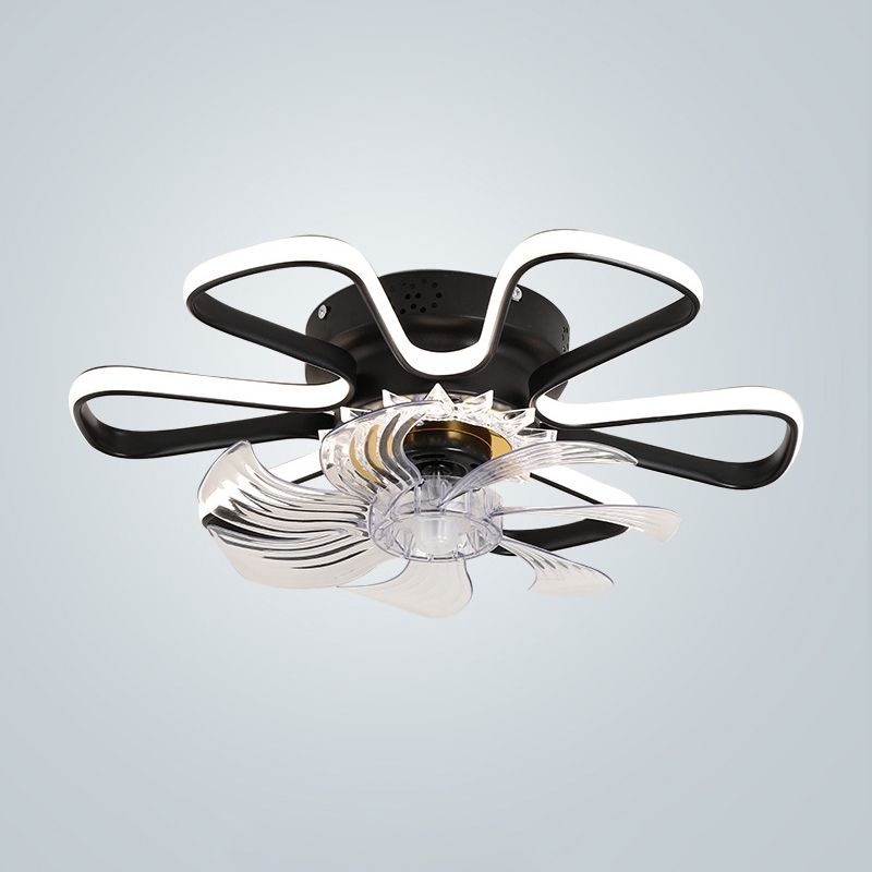 Aura Ceiling Fan With Light 3 Colour Modern Living Room Bedroom