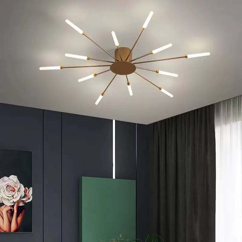 Aura Ceiling Light Recessed LED Fireworks Metal Living Room