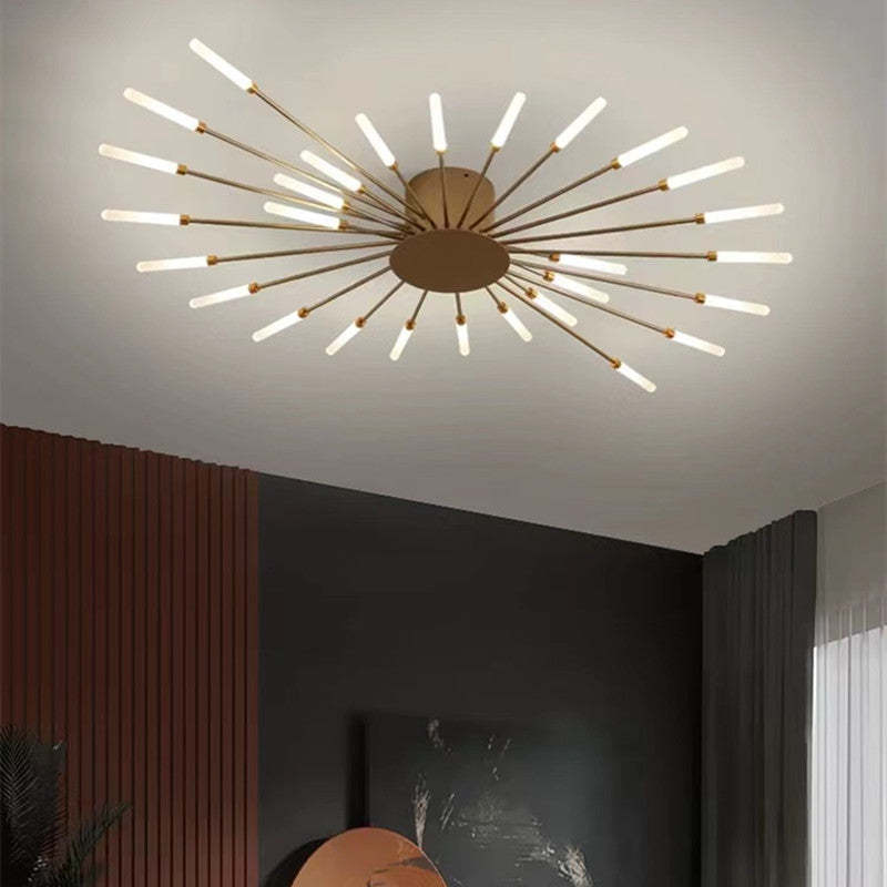 Aura Ceiling Light Recessed LED Fireworks Metal Living Room