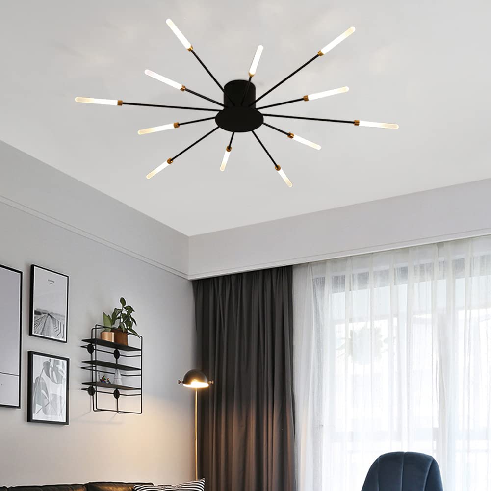 Aura Ceiling Light Recessed LED Fireworks Metal Living Room