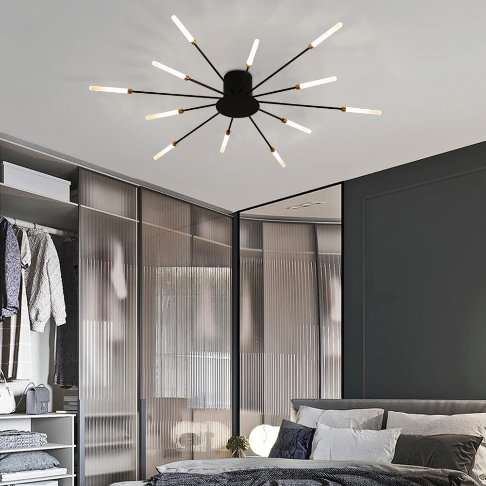 Aura Ceiling Light Recessed LED Fireworks Metal Living Room