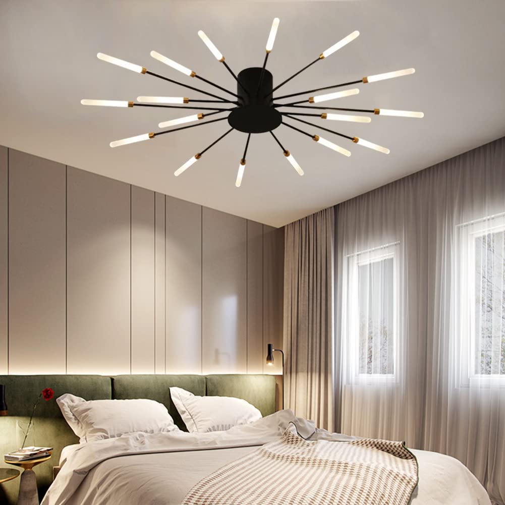 Aura Ceiling Light Recessed LED Fireworks Metal Living Room