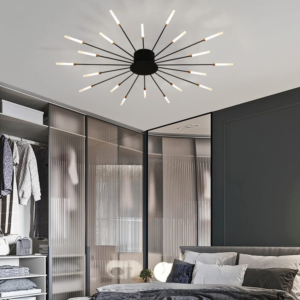Aura Ceiling Light Recessed LED Fireworks Metal Living Room