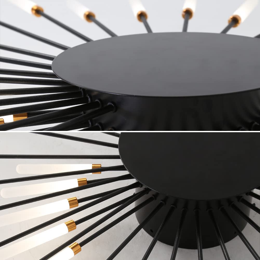 Aura Ceiling Light Recessed LED Fireworks Metal Living Room
