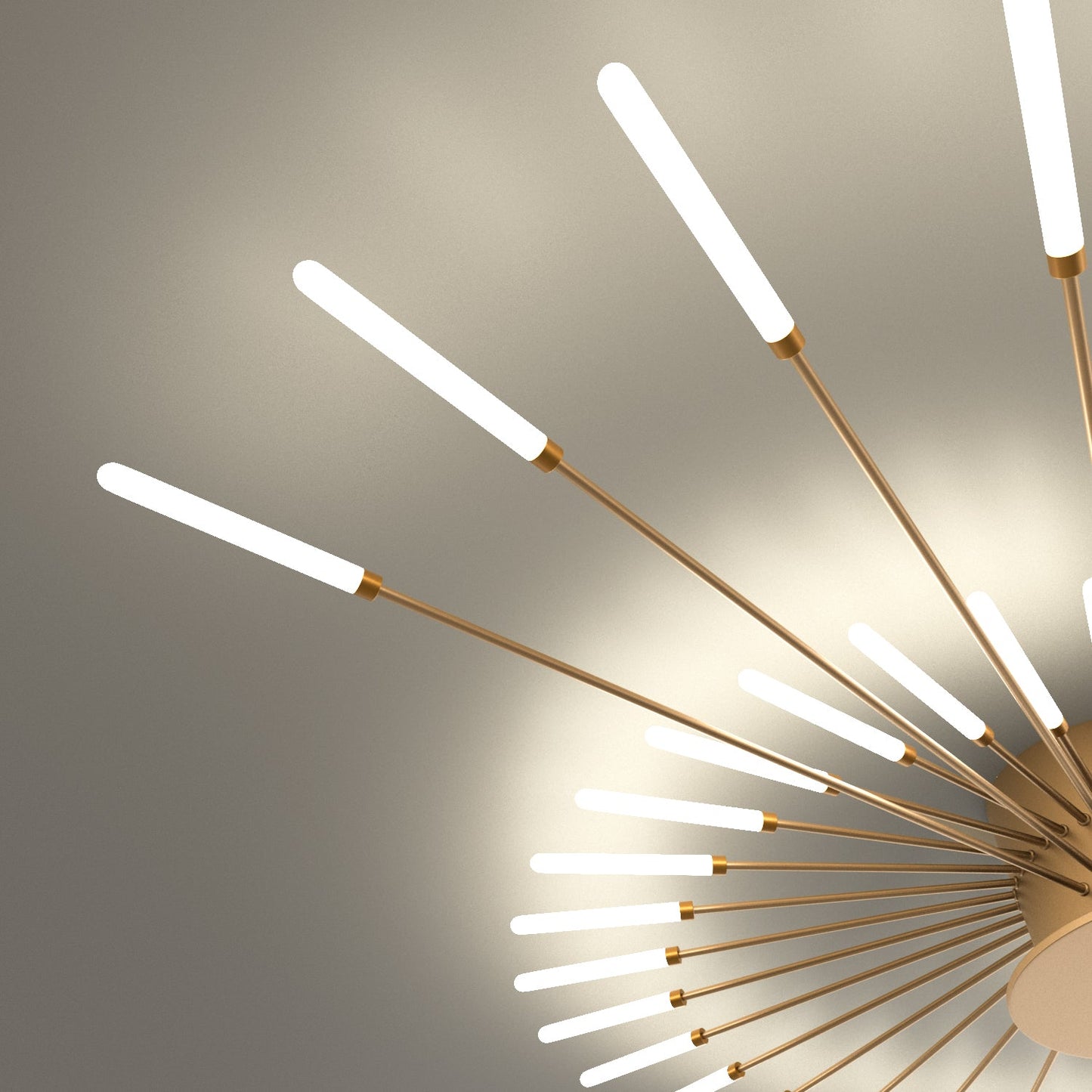 Aura Ceiling Light Recessed LED Fireworks Metal Living Room