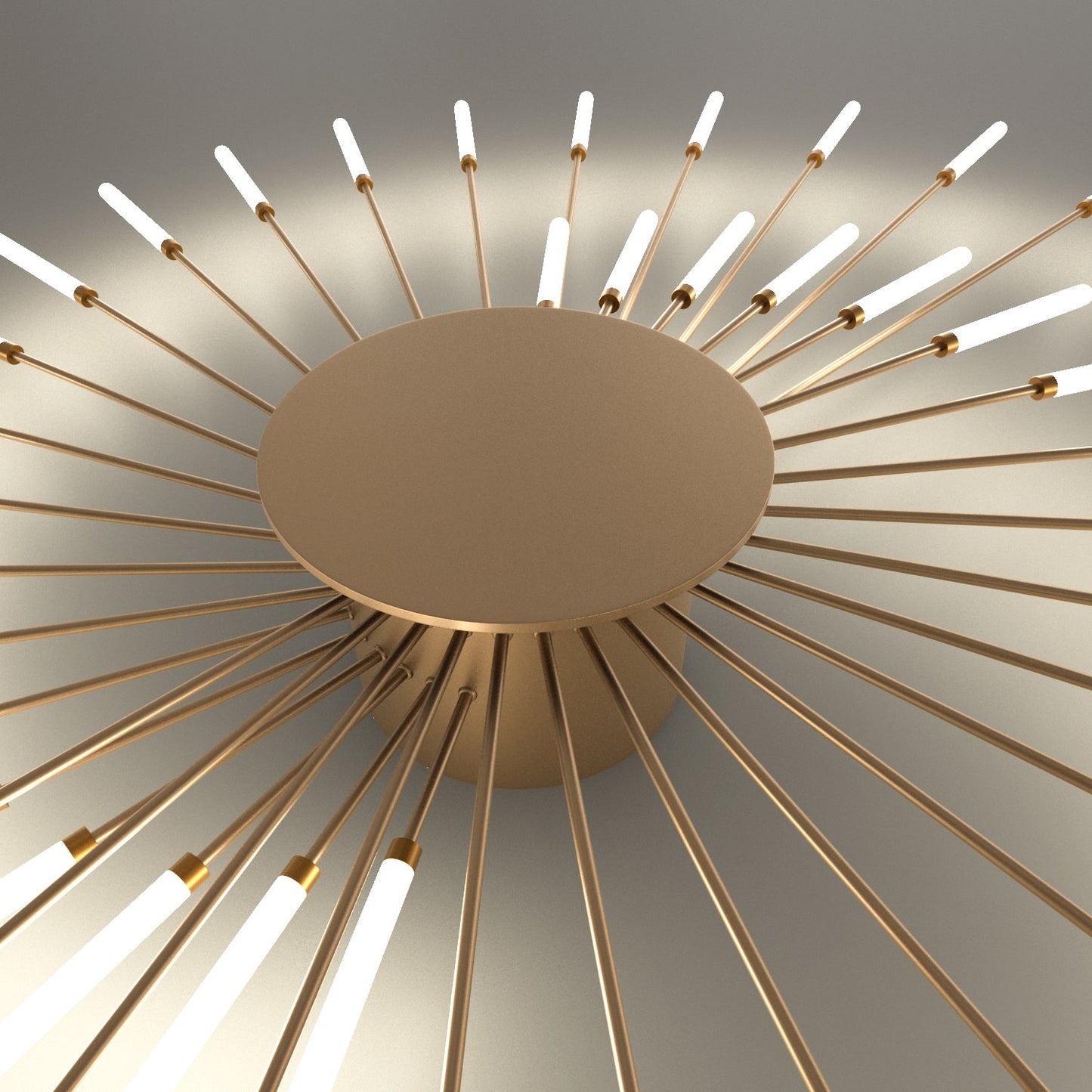 Aura Ceiling Light Recessed LED Fireworks Metal Living Room