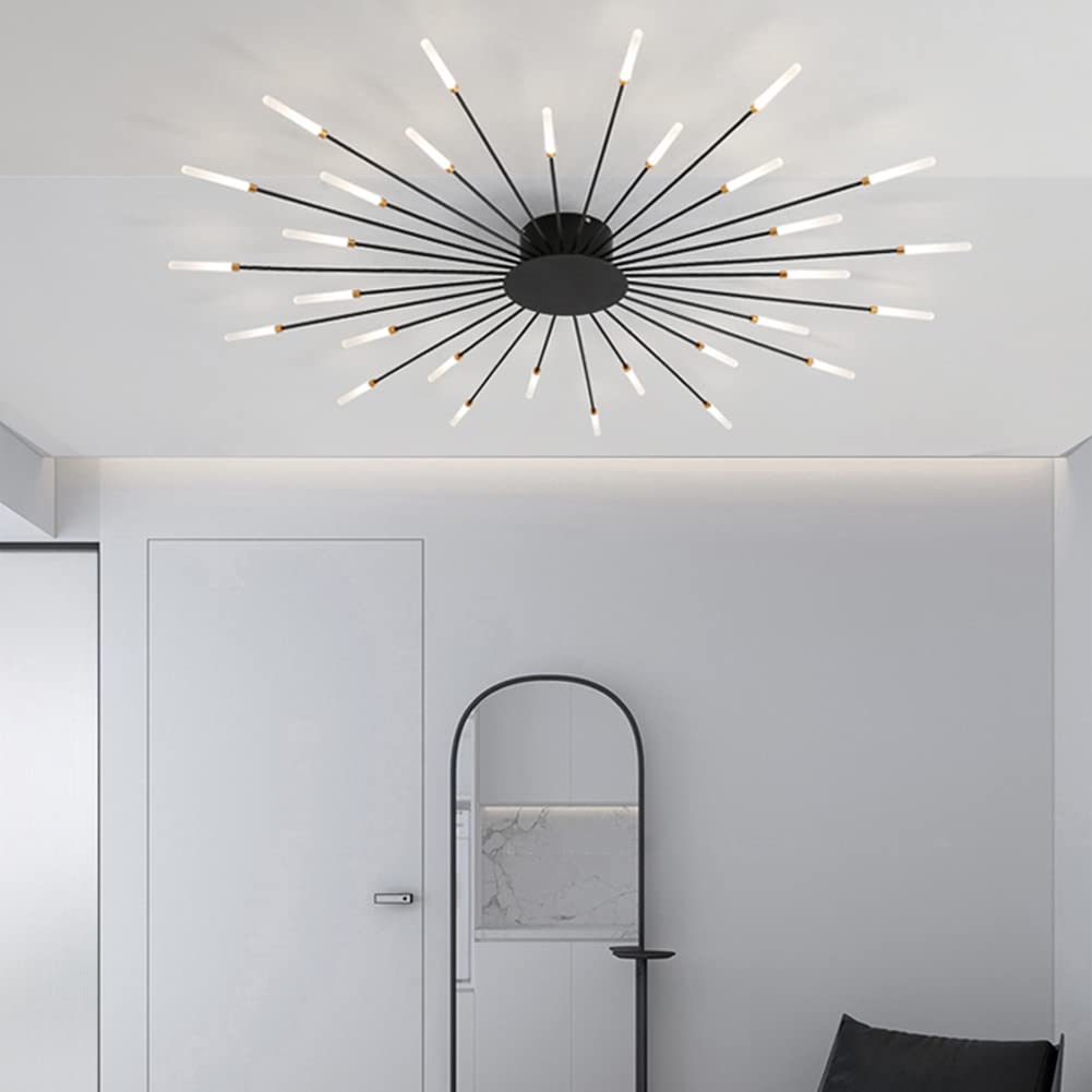 Aura Ceiling Light Recessed LED Fireworks Metal Living Room