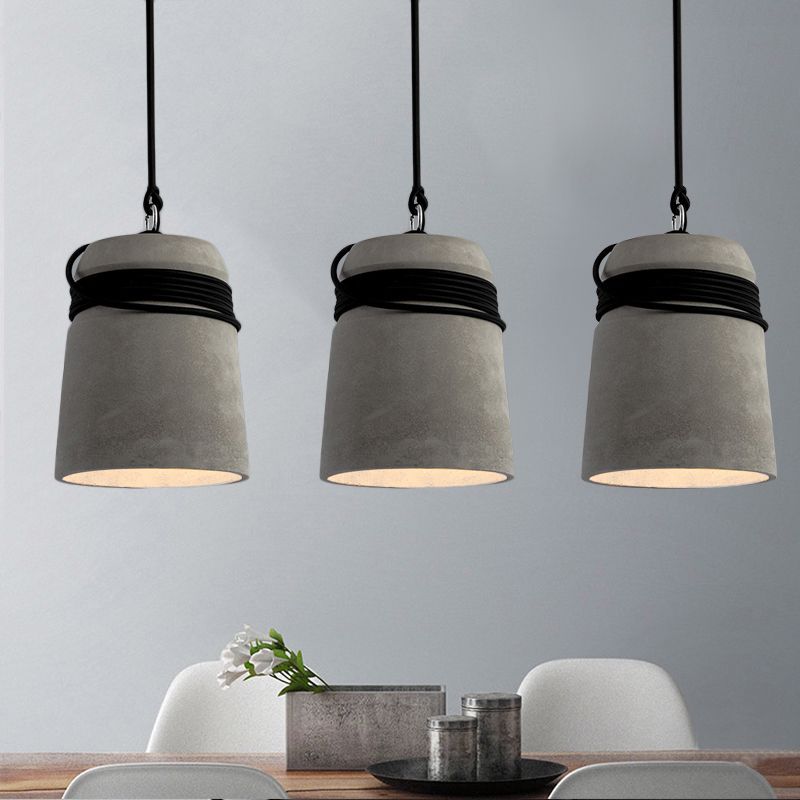 Mode Pendant Light Industrial Cement Metal Living Room Bedroom