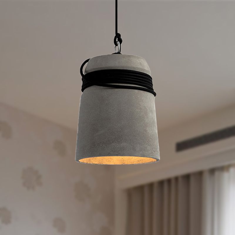 Mode Pendant Light Industrial Cement Metal Living Room Bedroom