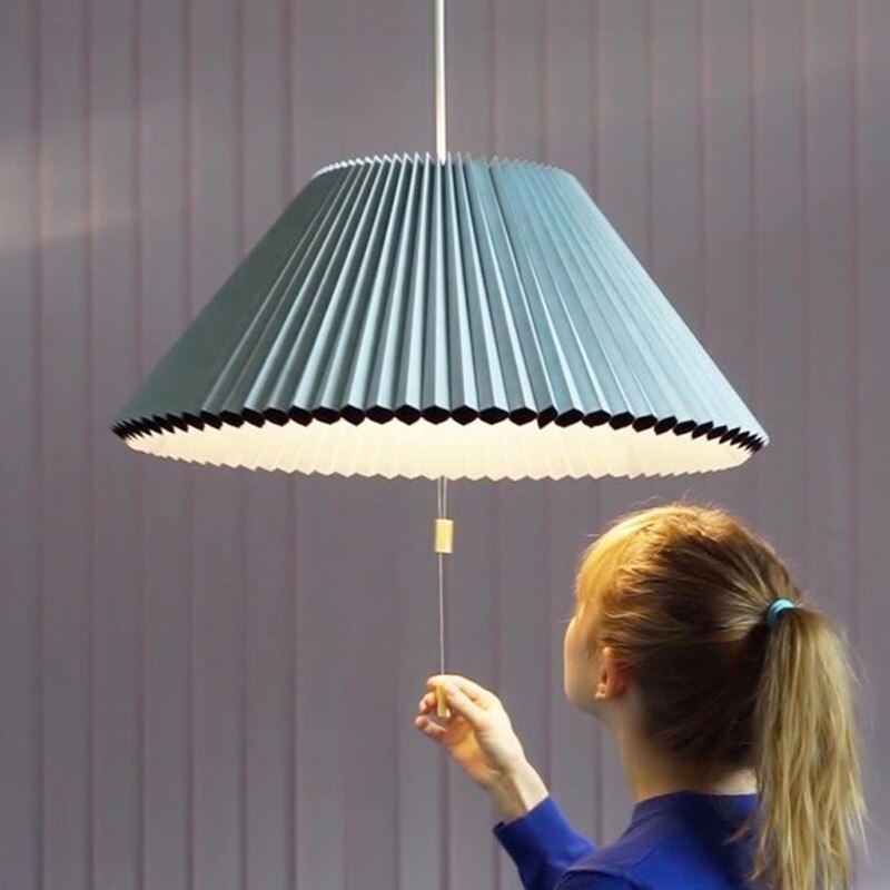 Yono Pendant Light Modern Adjustable Metal Pleats Living Room