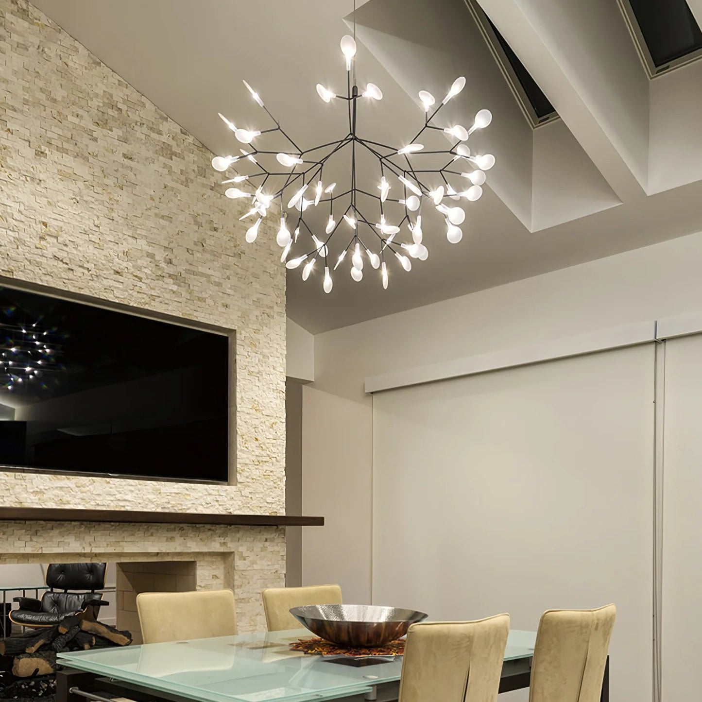 Aura Chandelier Exclusive Firefly Sputnik Art Deco Living Room Bedroom