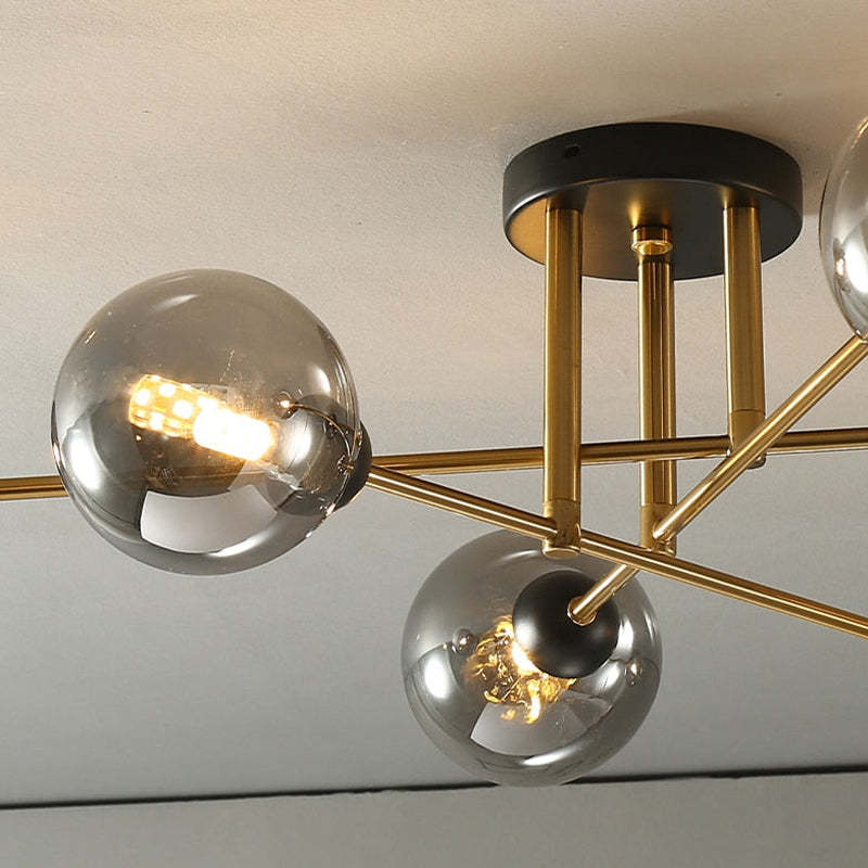 Mode Ceiling Light Industrial Globe Glass LED Living Room Dinning Room