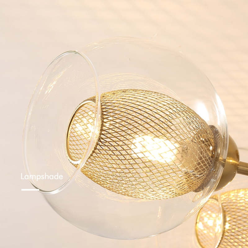 Mode Ceiling Light Industrial Globe Glass LED Living Room Dinning Room