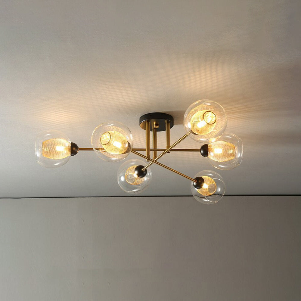 Mode Ceiling Light Industrial Globe Glass LED Living Room Dinning Room