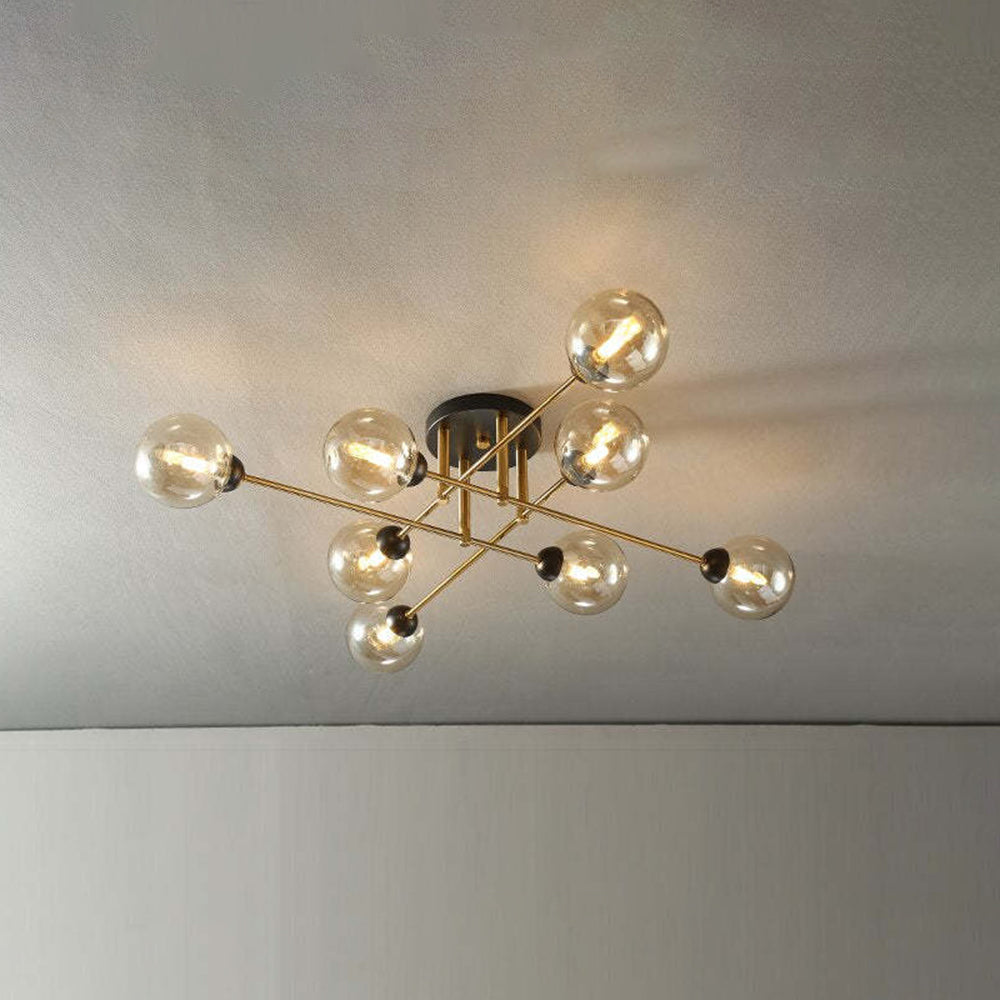 Mode Ceiling Light Industrial Globe Glass LED Living Room Dinning Room