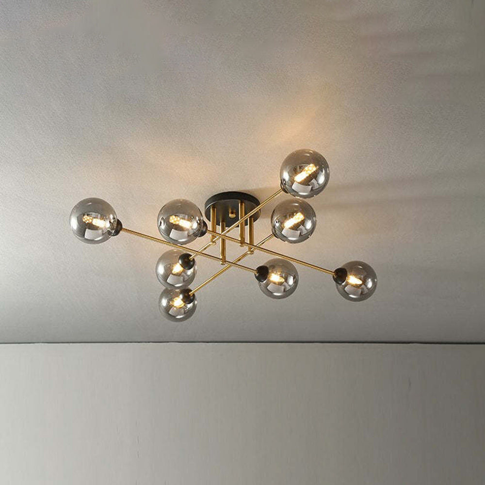 Mode Ceiling Light Industrial Globe Glass LED Living Room Dinning Room