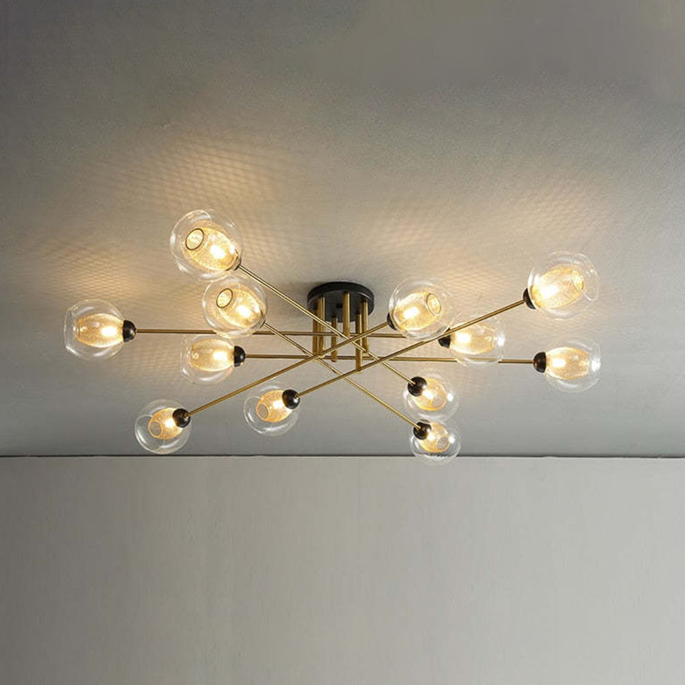 Mode Ceiling Light Industrial Globe Glass LED Living Room Dinning Room