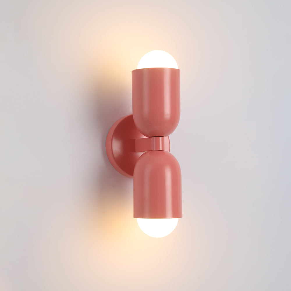 Halo Wall Lamp Decoration Modern Art Coloured Two Heads Living Room