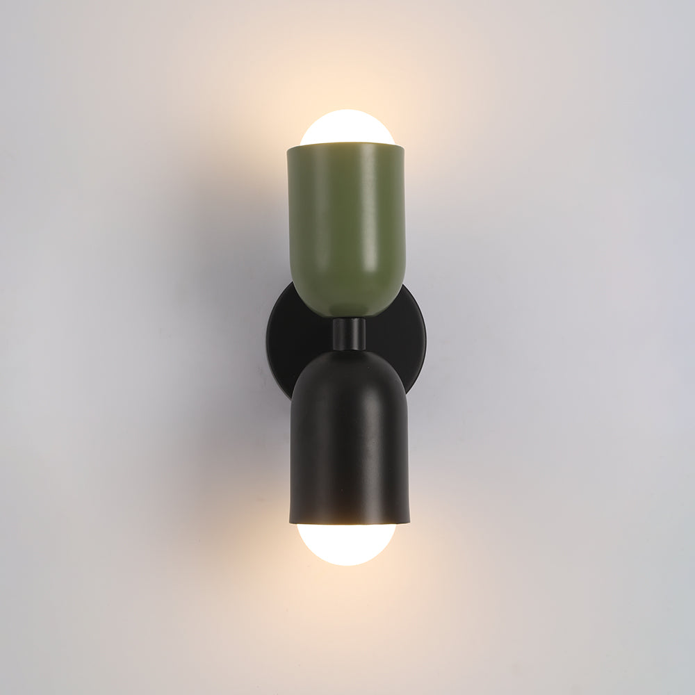 Halo Wall Lamp Decoration Modern Art Coloured Two Heads Living Room