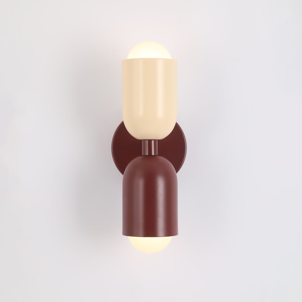 Halo Wall Lamp Decoration Modern Art Coloured Two Heads Living Room