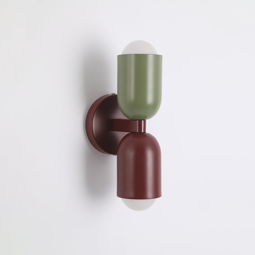 Halo Wall Lamp Decoration Modern Art Coloured Two Heads Living Room