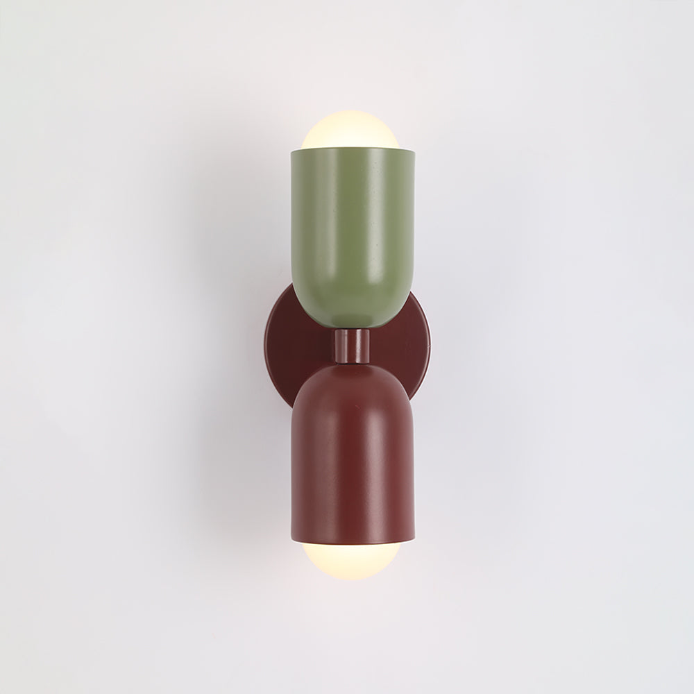 Halo Wall Lamp Decoration Modern Art Coloured Two Heads Living Room