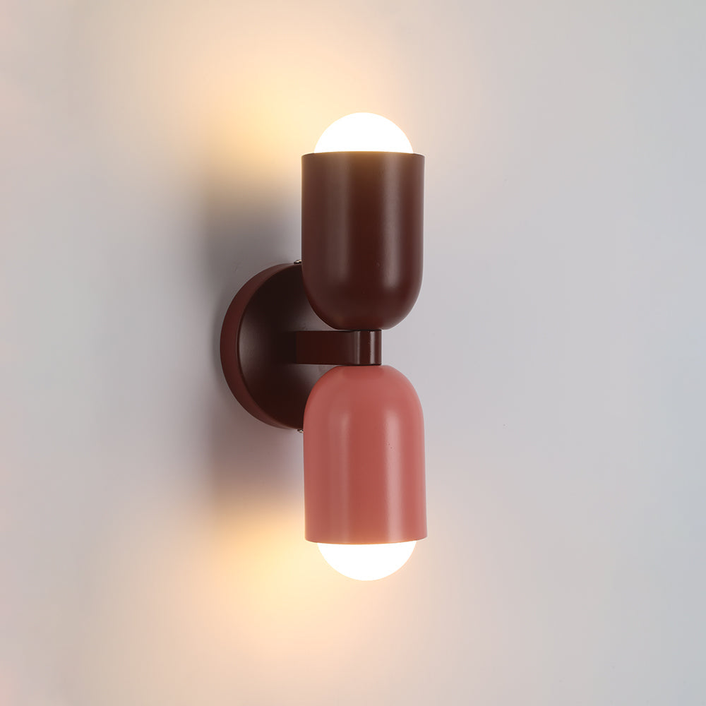 Halo Wall Lamp Decoration Modern Art Coloured Two Heads Living Room