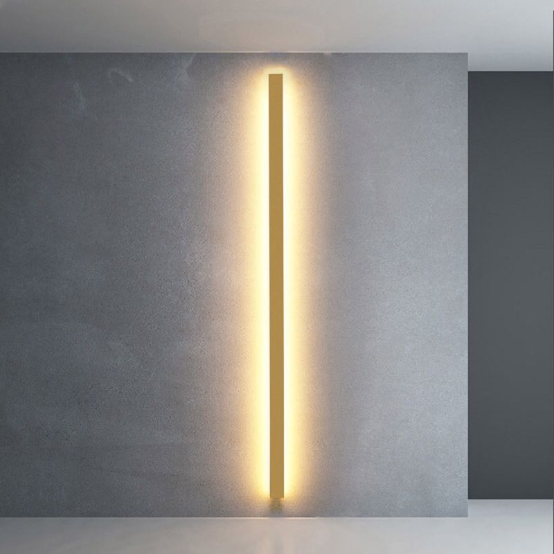 Elys Wall Lamp Minimalist Linear Metal Acrylic Bedroom Living Room