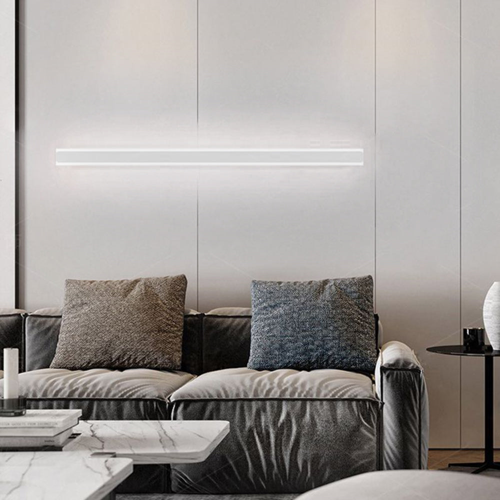 Elys Wall Lamp Minimalist Linear Metal Acrylic Bedroom Living Room
