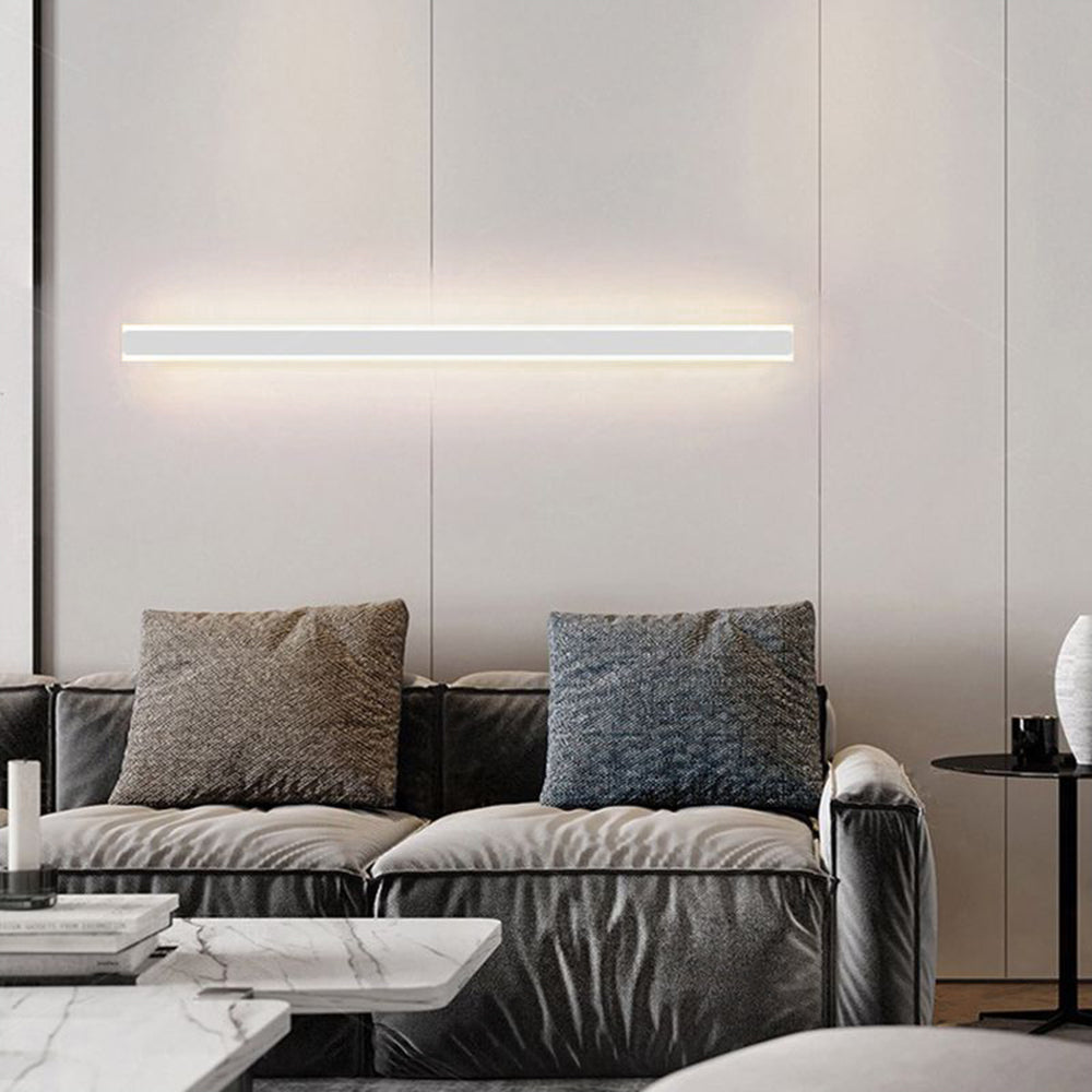 Elys Wall Lamp Minimalist Linear Metal Acrylic Bedroom Living Room