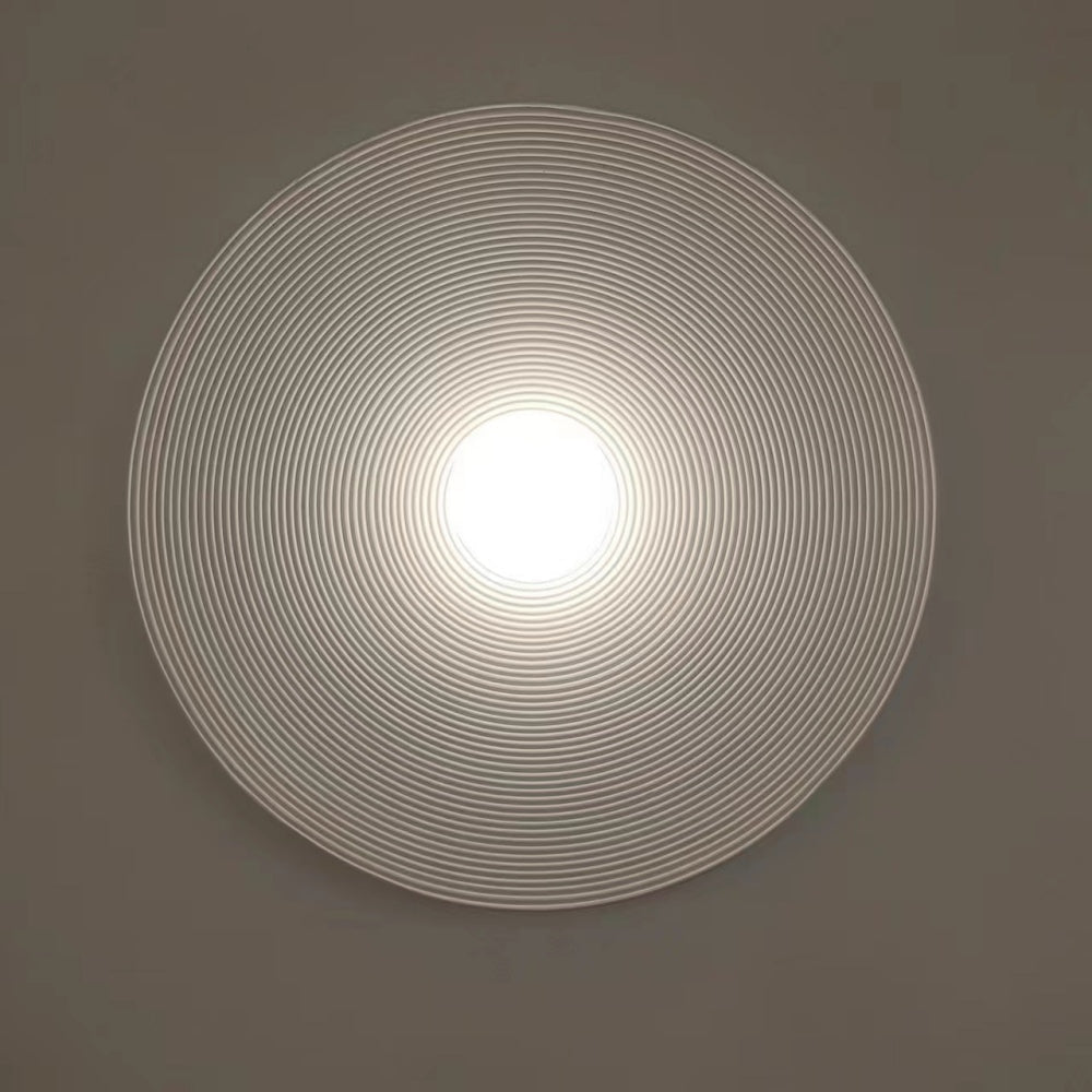 Noncu Wall Lamp Indoor Round Modern Wood Bedroom Living Room