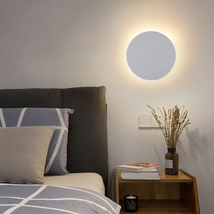Elys Wall Lamp Modern Round Modern Metal Bedside Table Lamp Living Room