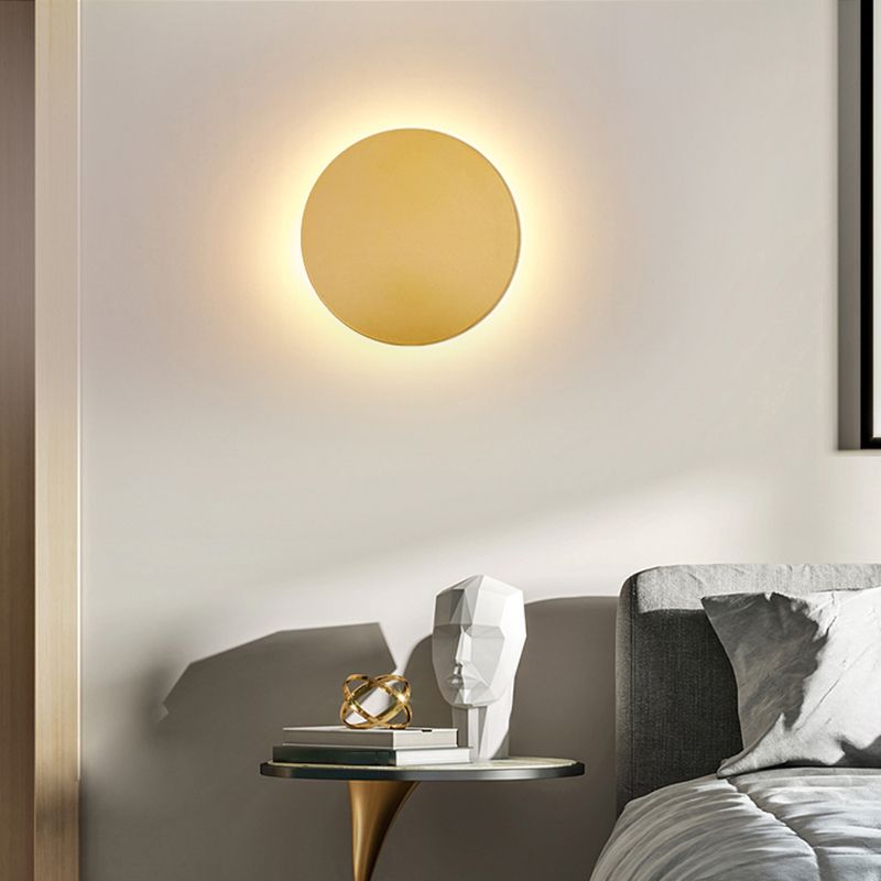 Elys Wall Lamp Modern Round Modern Metal Bedside Table Lamp Living Room
