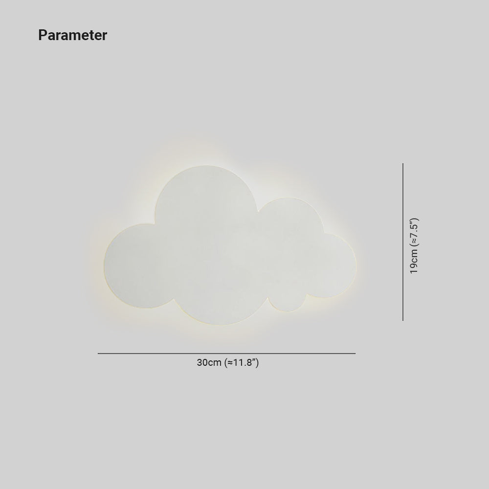 Yono Wall Lamp Modern Minimalist Modern Cloud Shape Metal Bedroom