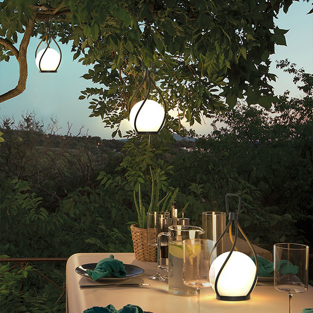 Edge Pendant Light Bubble Modern Metal Acrylic Transparent Garden