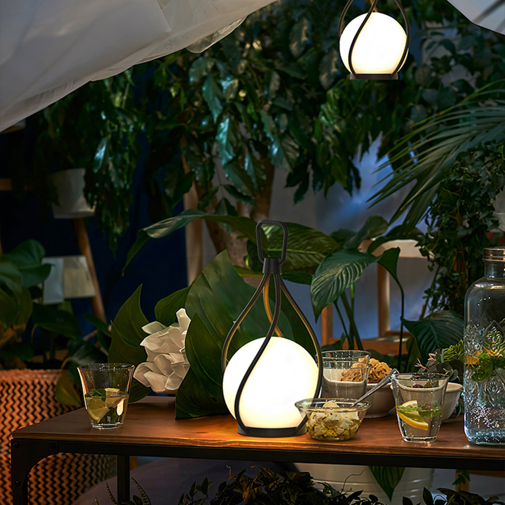 Edge Pendant Light Bubble Modern Metal Acrylic Transparent Garden