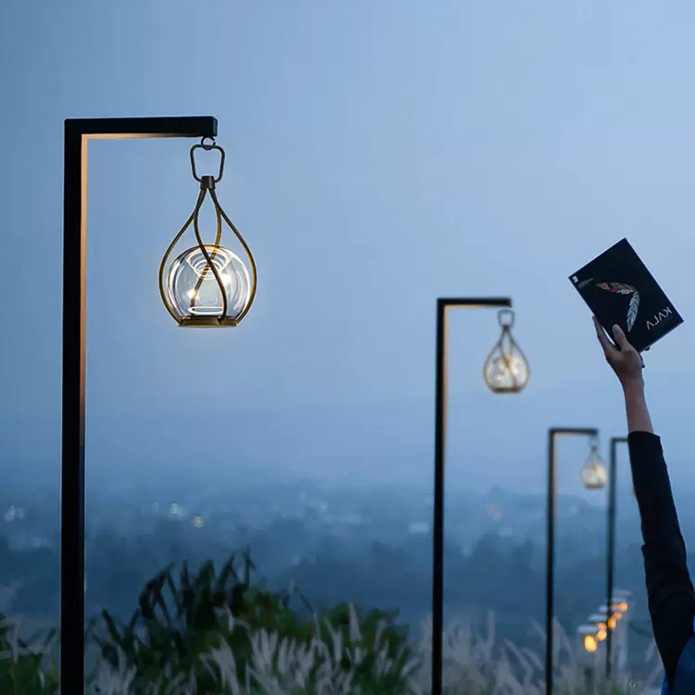 Edge Pendant Light Bubble Modern Metal Acrylic Transparent Garden