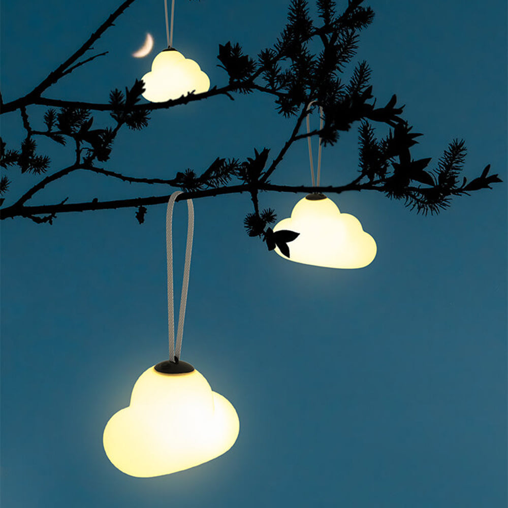 Yono Pendant Light Modern Cloud Milky Metal Acrylic Garden