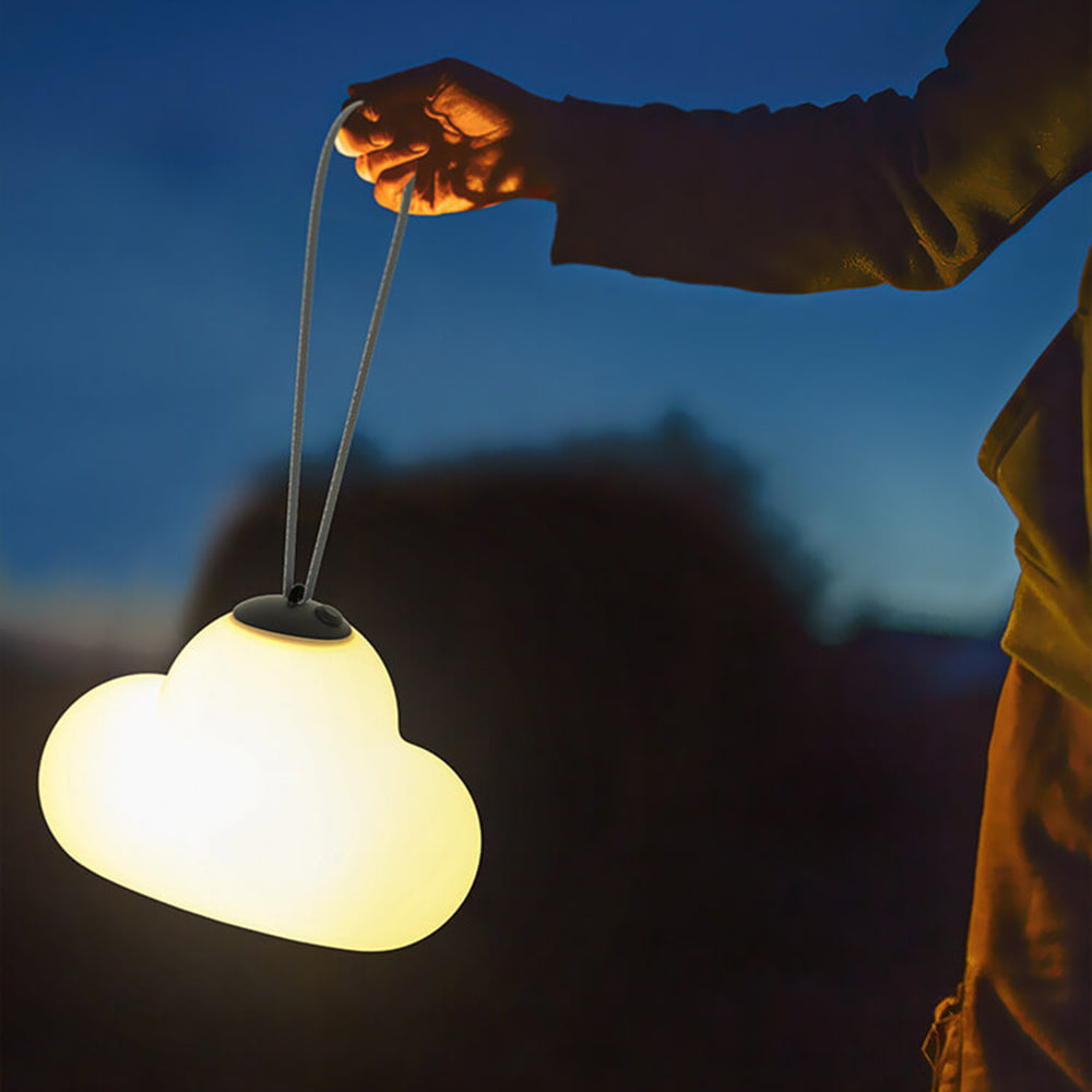 Yono Pendant Light Modern Cloud Milky Metal Acrylic Garden