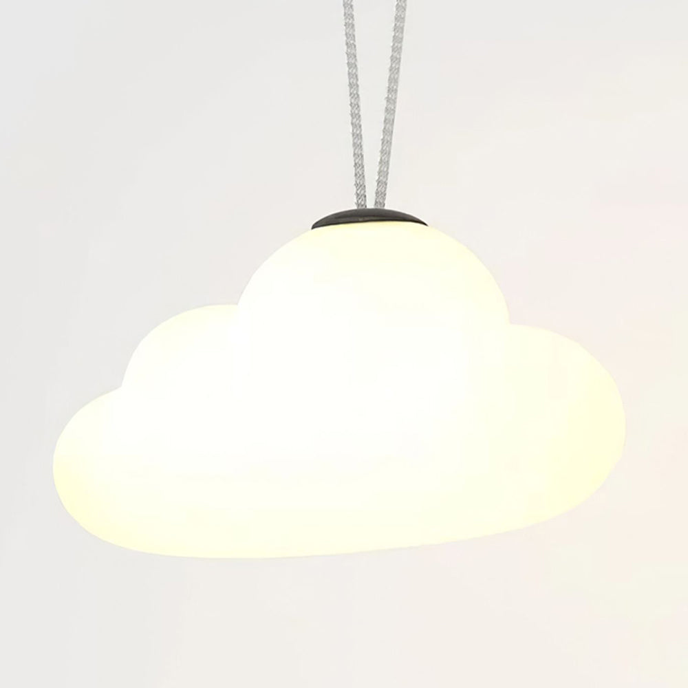 Yono Pendant Light Modern Cloud Milky Metal Acrylic Garden