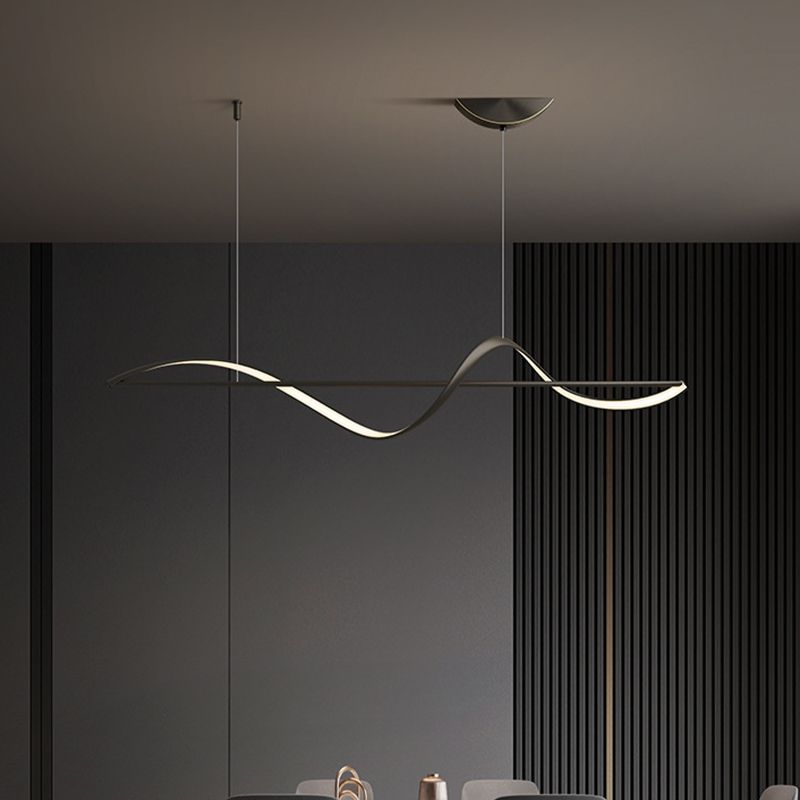 Nexa Lámpara Colgante Minimalista Galería de Arte Diseño Metal Latón Salón