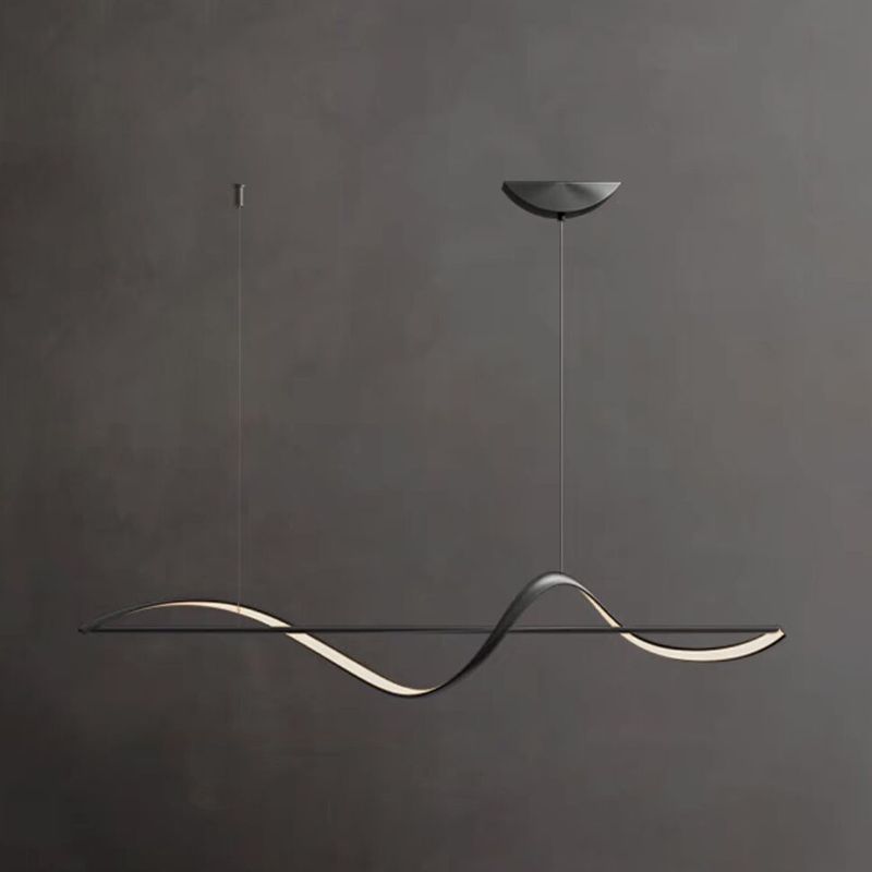 Nexa Lámpara Colgante Minimalista Galería de Arte Diseño Metal Latón Salón