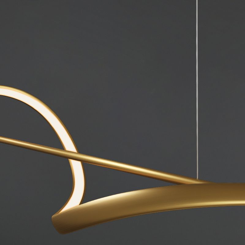 Nexa Lámpara Colgante Minimalista Galería de Arte Diseño Metal Latón Salón