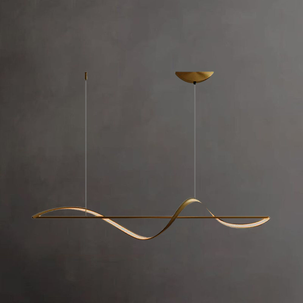 Nexa Lámpara Colgante Minimalista Galería de Arte Diseño Metal Latón Salón