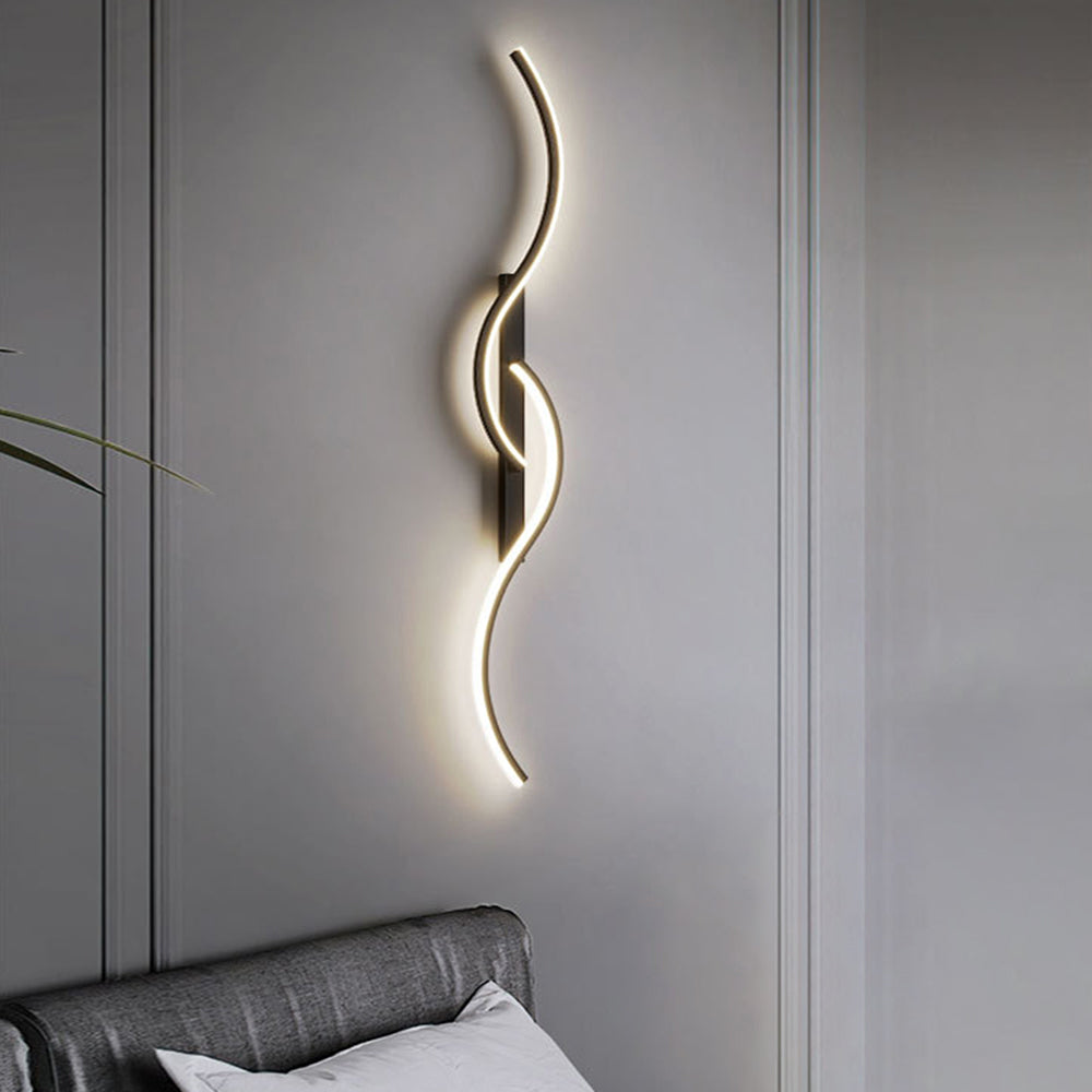 Nexa Lámpara de Pared Dormitorio Sala de Estar Moderna Ondas Lineales