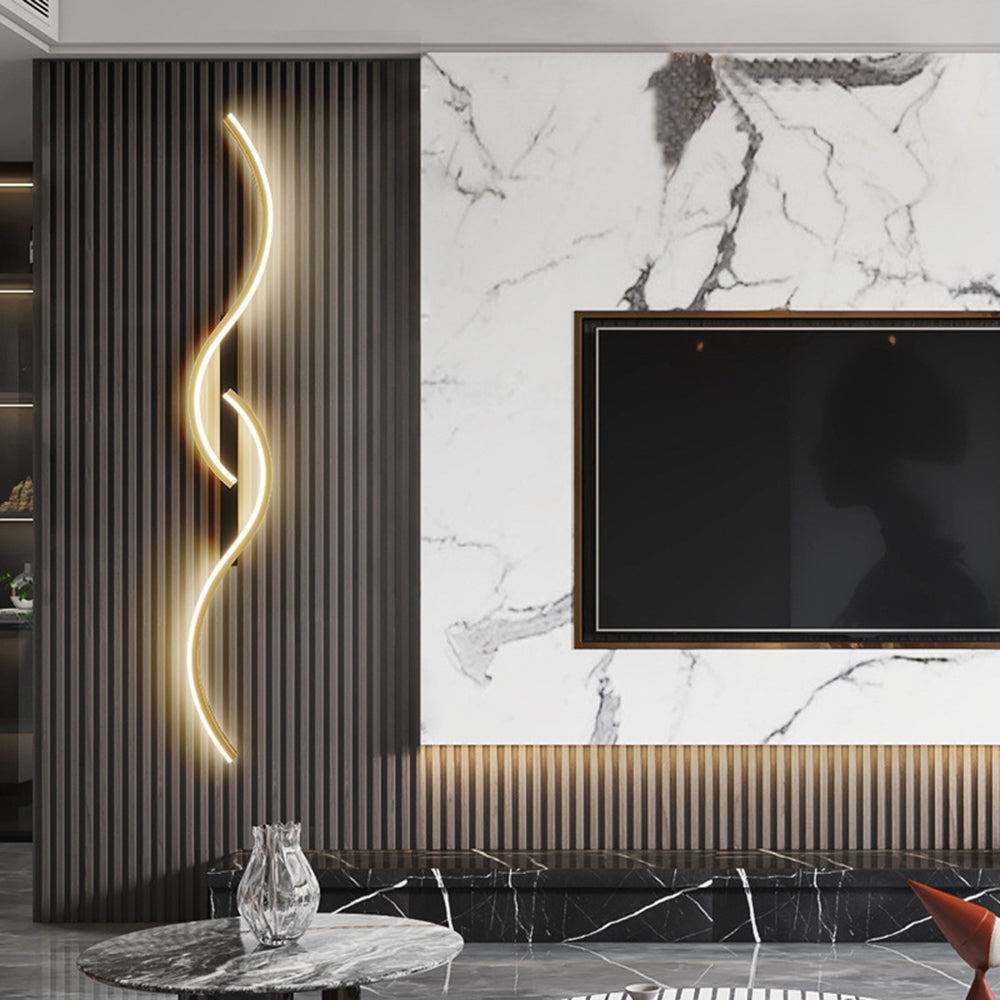 Nexa Lámpara de Pared Dormitorio Sala de Estar Moderna Ondas Lineales
